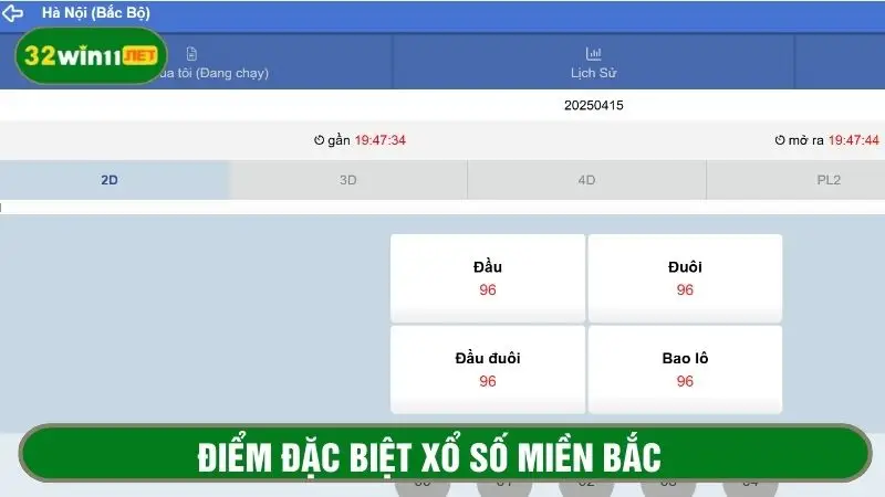 Điểm khác biệt ở xổ số miền Bắc